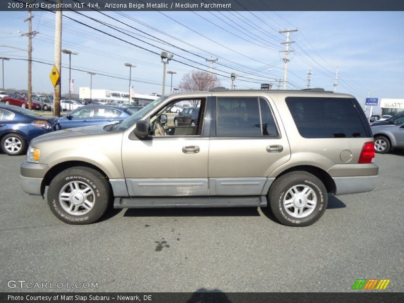 Arizona Beige Metallic / Medium Parchment 2003 Ford Expedition XLT 4x4