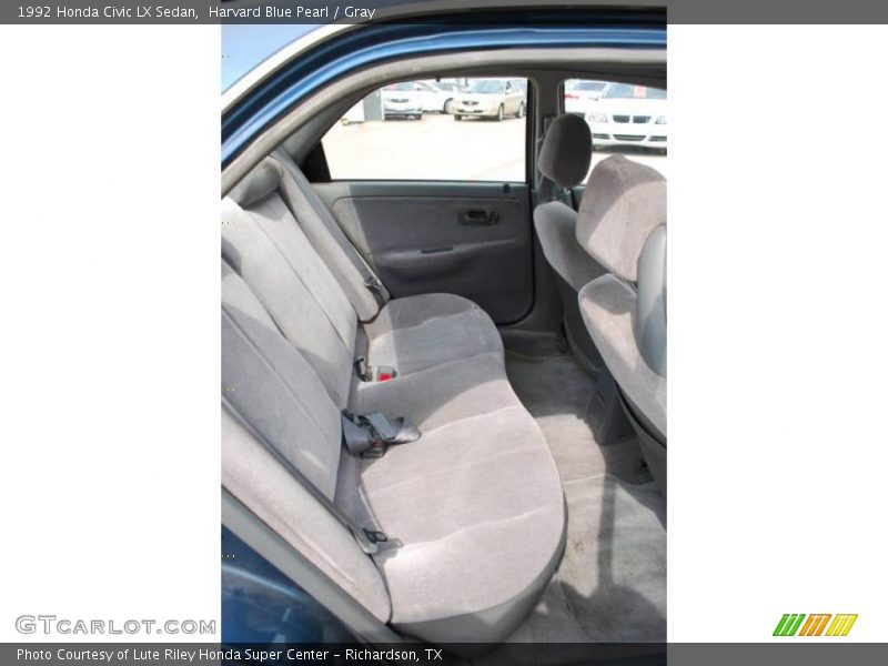 Harvard Blue Pearl / Gray 1992 Honda Civic LX Sedan