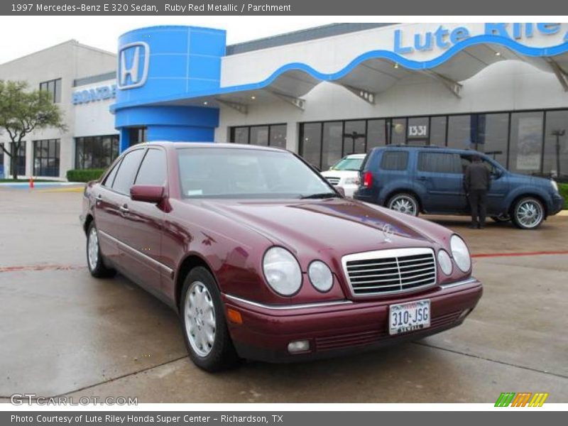 Ruby Red Metallic / Parchment 1997 Mercedes-Benz E 320 Sedan