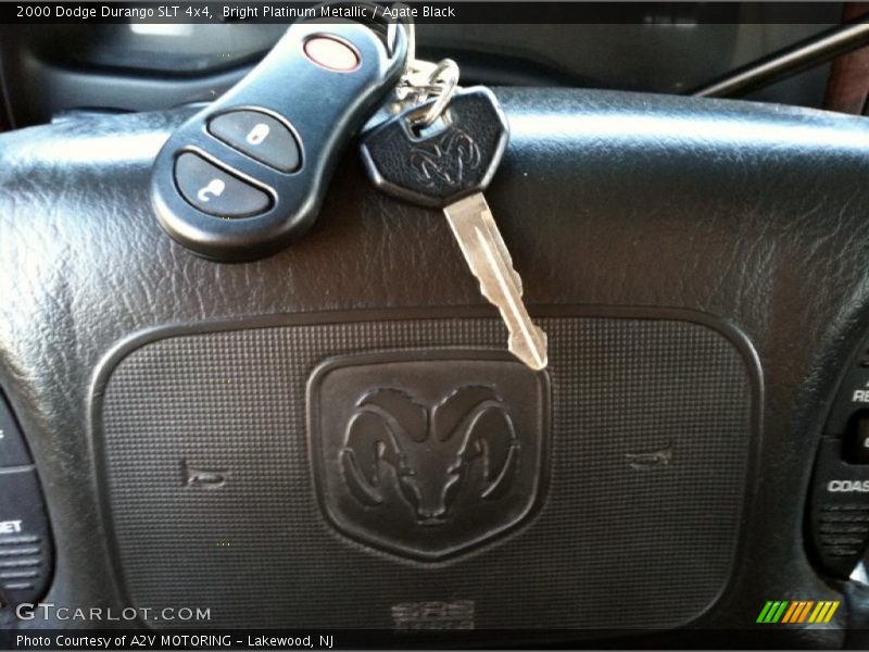 Bright Platinum Metallic / Agate Black 2000 Dodge Durango SLT 4x4