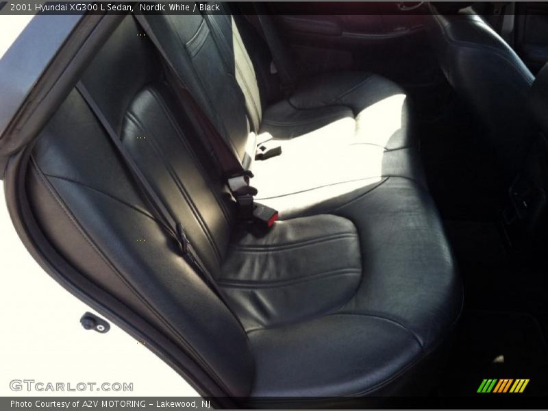 Nordic White / Black 2001 Hyundai XG300 L Sedan