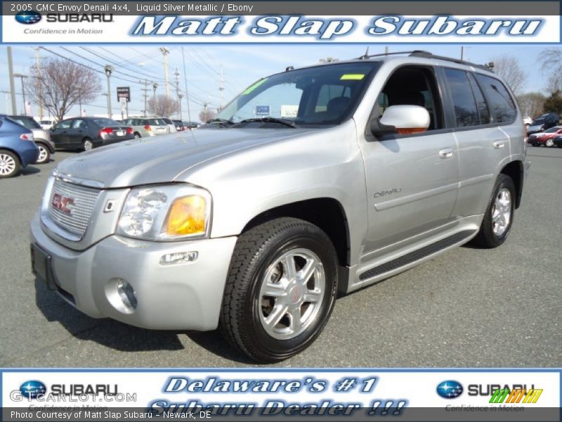 Liquid Silver Metallic / Ebony 2005 GMC Envoy Denali 4x4
