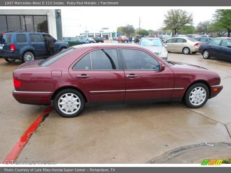 Ruby Red Metallic / Parchment 1997 Mercedes-Benz E 320 Sedan
