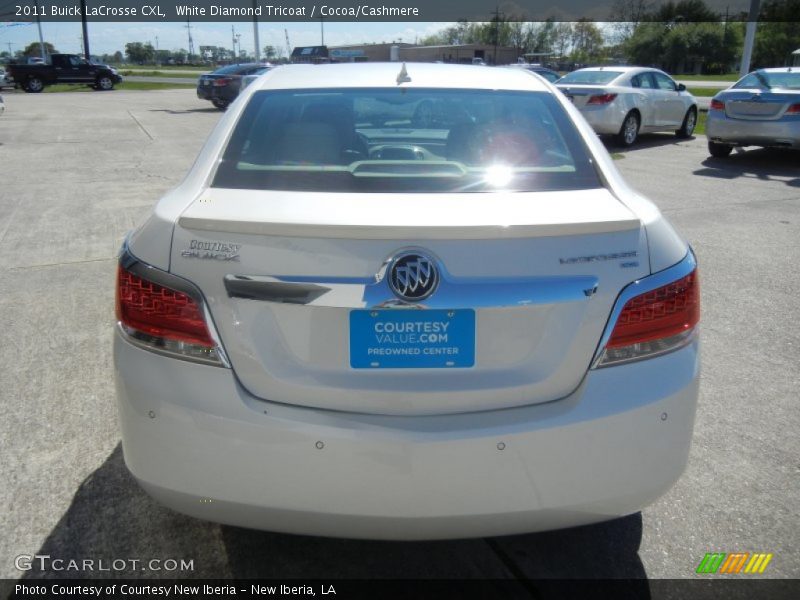 White Diamond Tricoat / Cocoa/Cashmere 2011 Buick LaCrosse CXL
