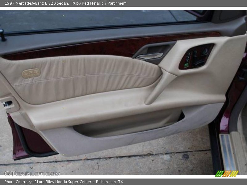 Ruby Red Metallic / Parchment 1997 Mercedes-Benz E 320 Sedan