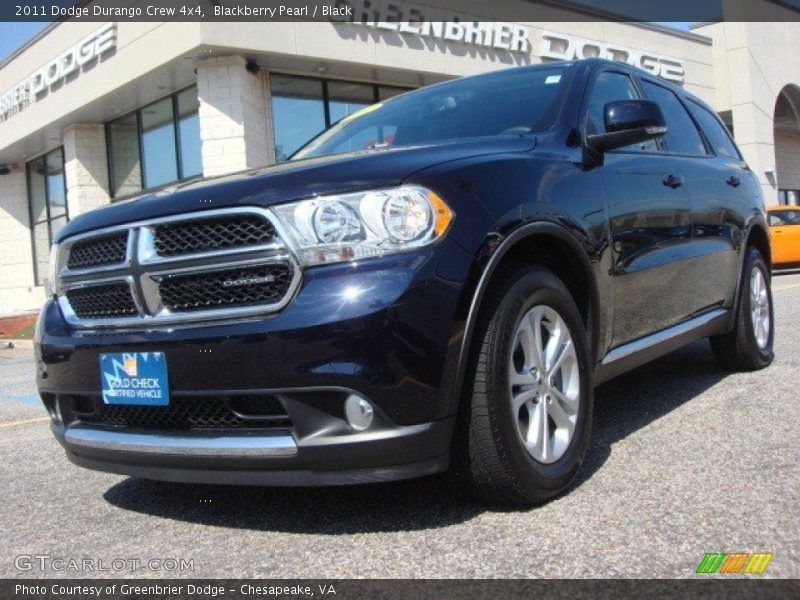 Blackberry Pearl / Black 2011 Dodge Durango Crew 4x4
