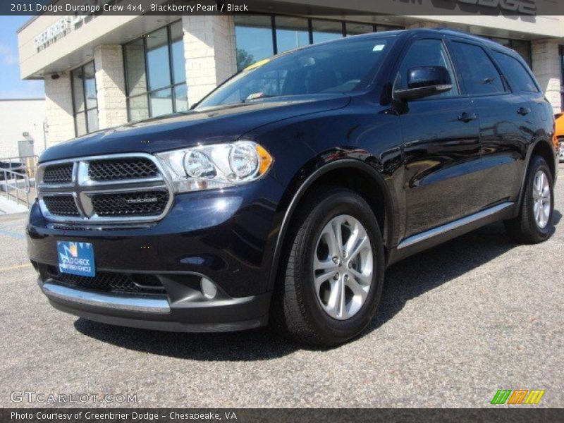 Blackberry Pearl / Black 2011 Dodge Durango Crew 4x4