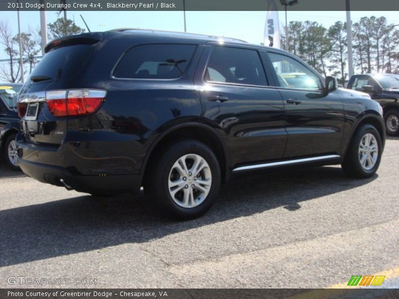 Blackberry Pearl / Black 2011 Dodge Durango Crew 4x4