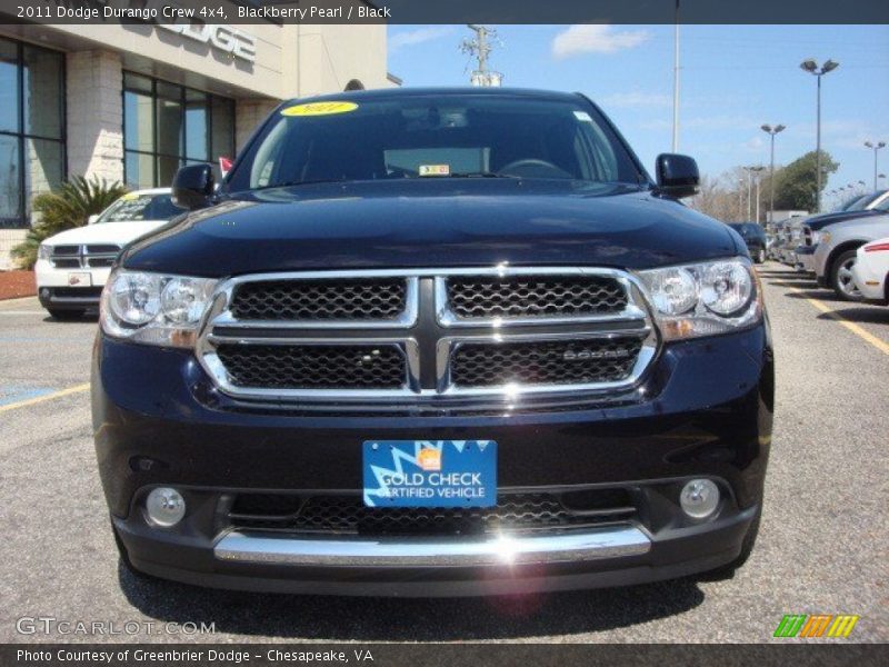 Blackberry Pearl / Black 2011 Dodge Durango Crew 4x4