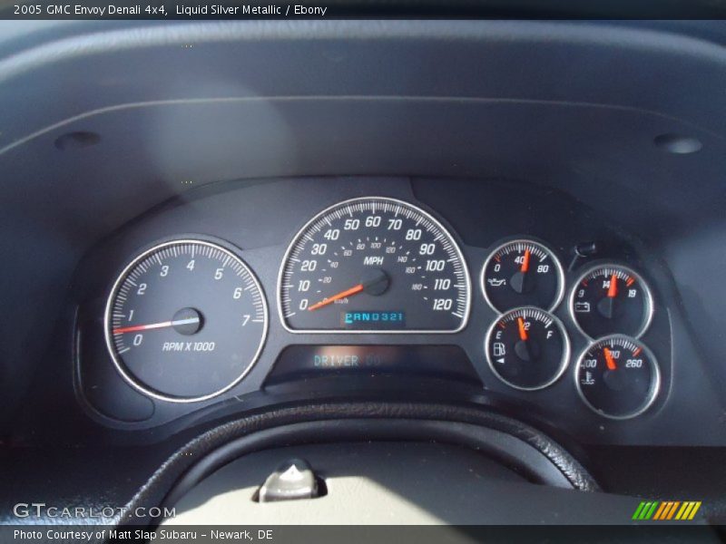Liquid Silver Metallic / Ebony 2005 GMC Envoy Denali 4x4