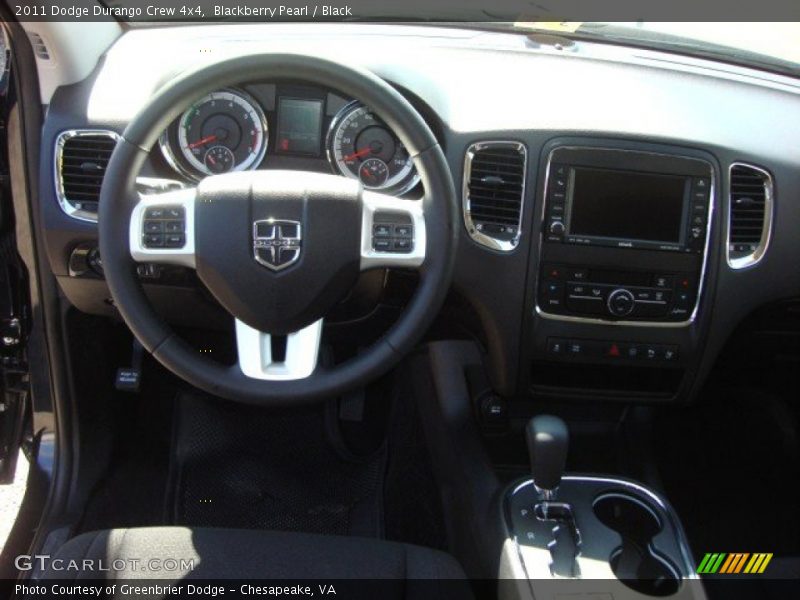 Blackberry Pearl / Black 2011 Dodge Durango Crew 4x4