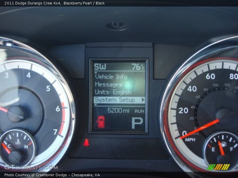 Blackberry Pearl / Black 2011 Dodge Durango Crew 4x4