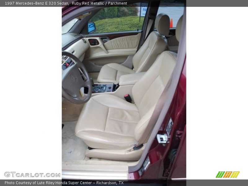 Ruby Red Metallic / Parchment 1997 Mercedes-Benz E 320 Sedan