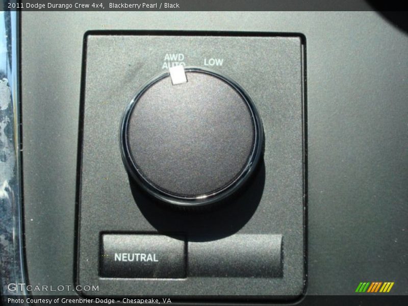 Controls of 2011 Durango Crew 4x4