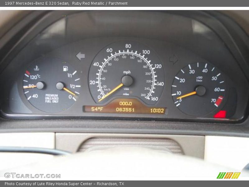 Ruby Red Metallic / Parchment 1997 Mercedes-Benz E 320 Sedan