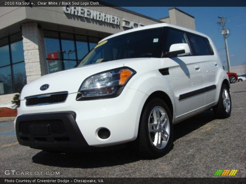 Clear White / Black Soul Logo Cloth 2010 Kia Soul +