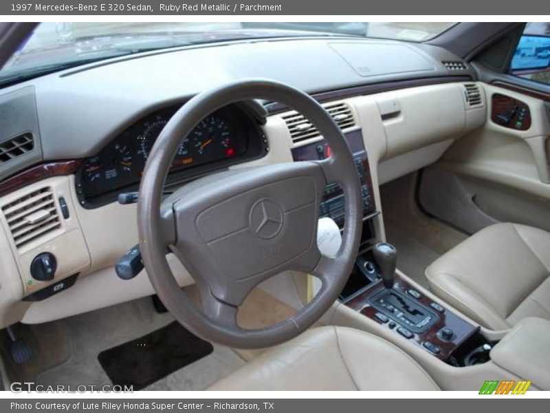 Ruby Red Metallic / Parchment 1997 Mercedes-Benz E 320 Sedan
