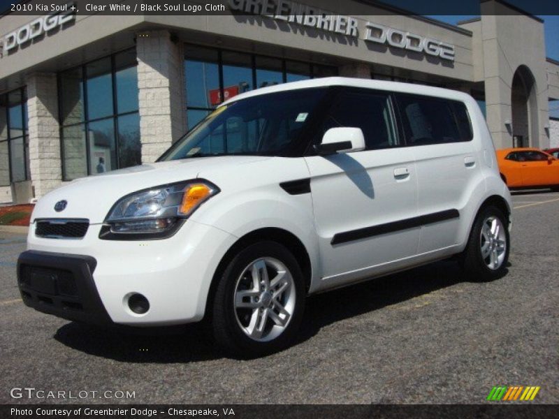 Clear White / Black Soul Logo Cloth 2010 Kia Soul +