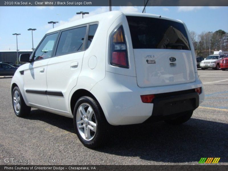 Clear White / Black Soul Logo Cloth 2010 Kia Soul +
