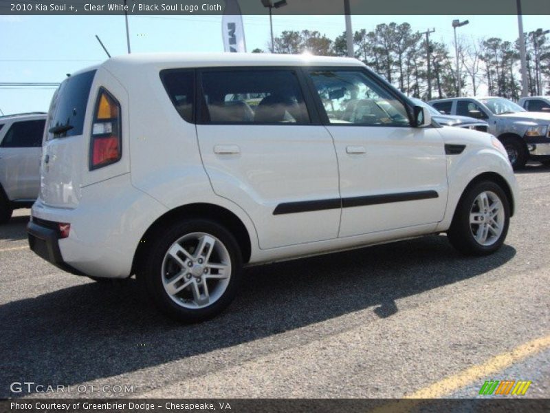 Clear White / Black Soul Logo Cloth 2010 Kia Soul +