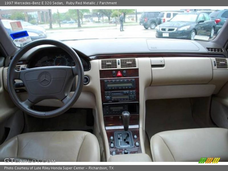 Ruby Red Metallic / Parchment 1997 Mercedes-Benz E 320 Sedan