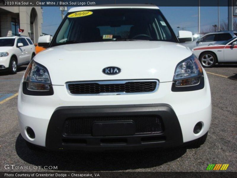 Clear White / Black Soul Logo Cloth 2010 Kia Soul +