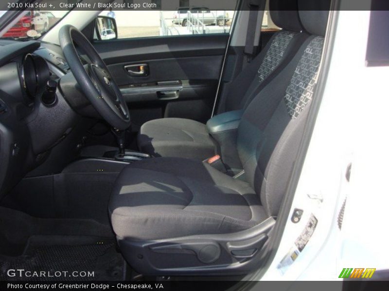 Clear White / Black Soul Logo Cloth 2010 Kia Soul +
