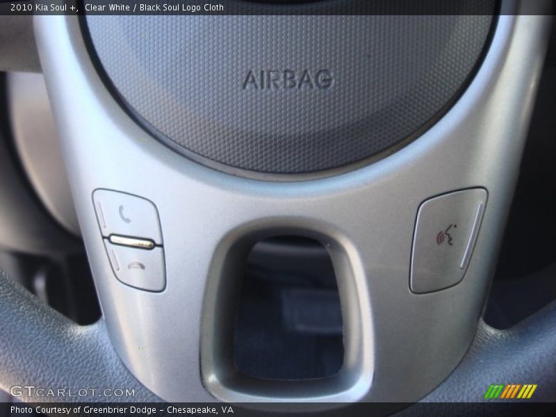 Clear White / Black Soul Logo Cloth 2010 Kia Soul +