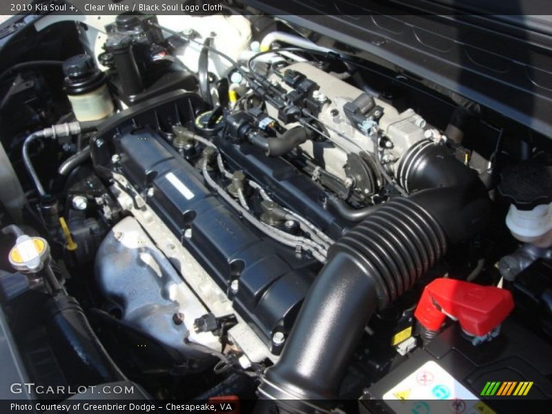  2010 Soul + Engine - 2.0 Liter DOHC 16-Valve CVVT 4 Cylinder