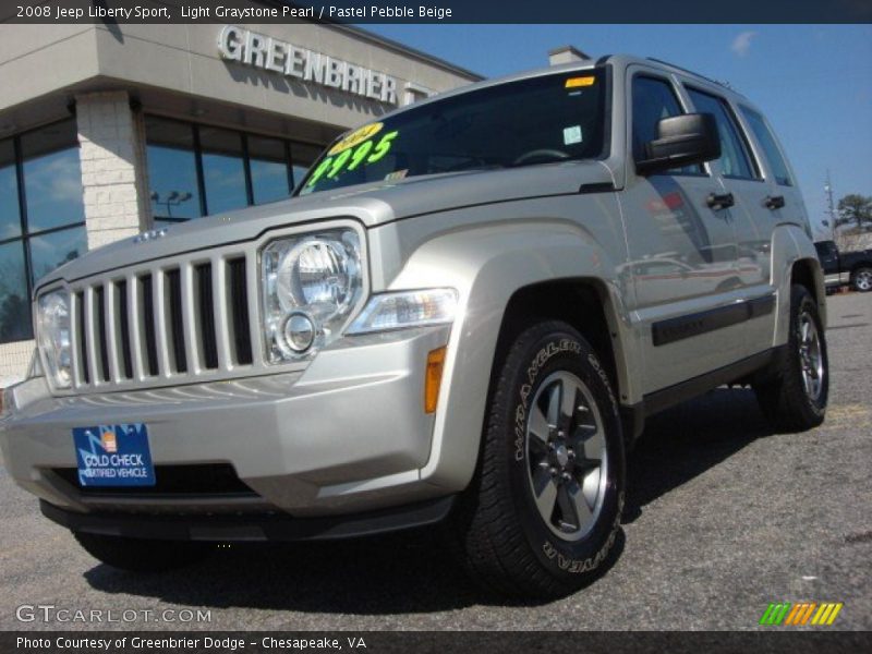 Light Graystone Pearl / Pastel Pebble Beige 2008 Jeep Liberty Sport