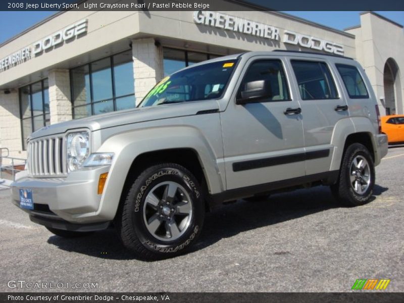Light Graystone Pearl / Pastel Pebble Beige 2008 Jeep Liberty Sport