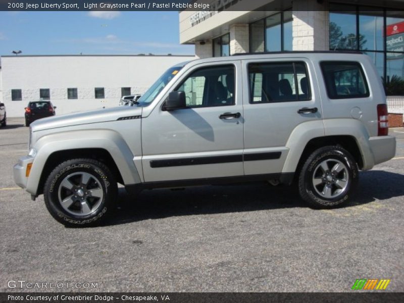 Light Graystone Pearl / Pastel Pebble Beige 2008 Jeep Liberty Sport