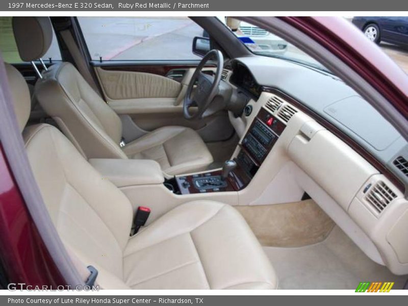 Ruby Red Metallic / Parchment 1997 Mercedes-Benz E 320 Sedan