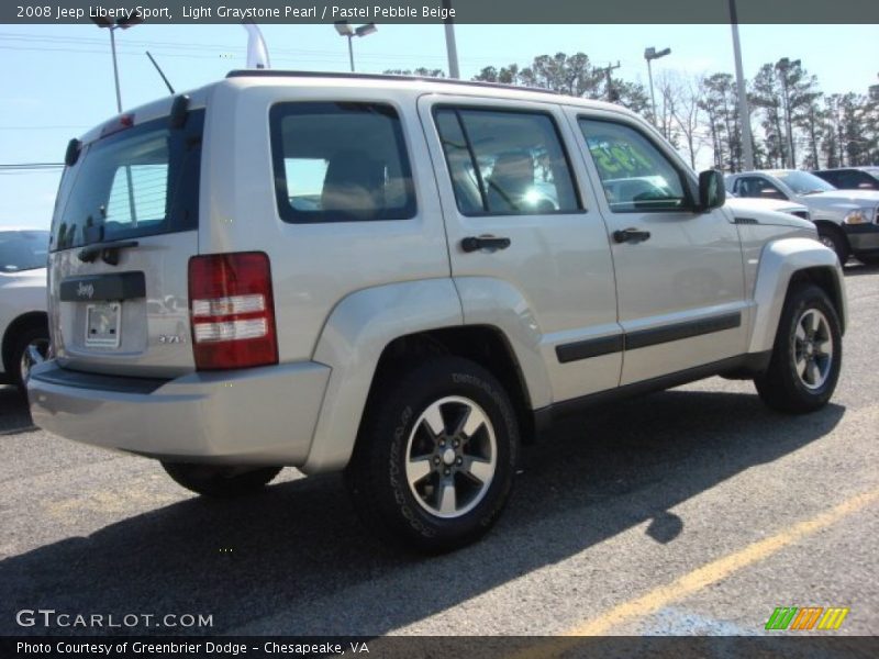 Light Graystone Pearl / Pastel Pebble Beige 2008 Jeep Liberty Sport