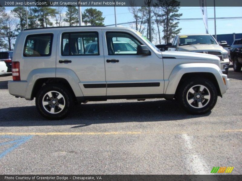Light Graystone Pearl / Pastel Pebble Beige 2008 Jeep Liberty Sport