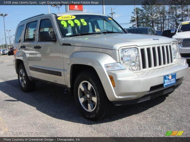 Light Graystone Pearl / Pastel Pebble Beige 2008 Jeep Liberty Sport