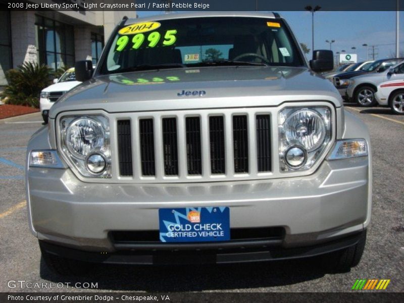 Light Graystone Pearl / Pastel Pebble Beige 2008 Jeep Liberty Sport