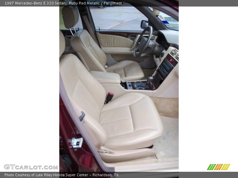 Ruby Red Metallic / Parchment 1997 Mercedes-Benz E 320 Sedan