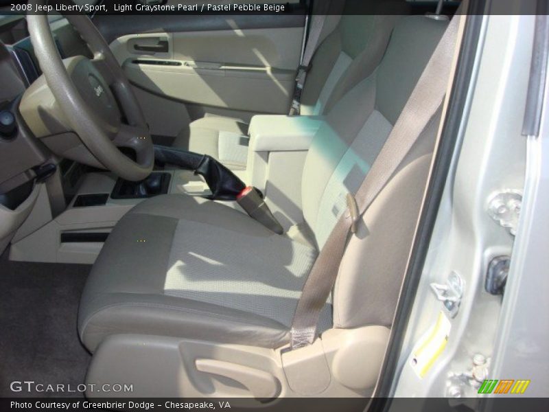 Light Graystone Pearl / Pastel Pebble Beige 2008 Jeep Liberty Sport