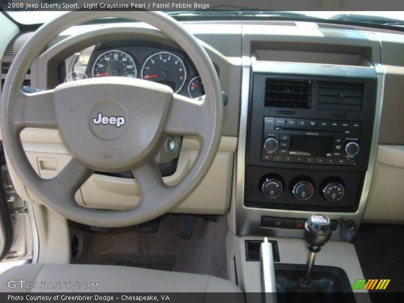 Light Graystone Pearl / Pastel Pebble Beige 2008 Jeep Liberty Sport