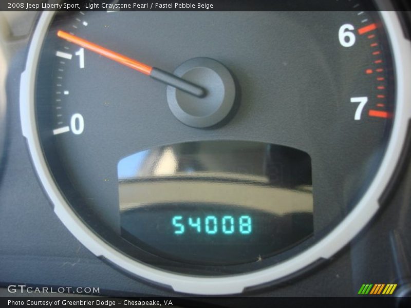 Light Graystone Pearl / Pastel Pebble Beige 2008 Jeep Liberty Sport