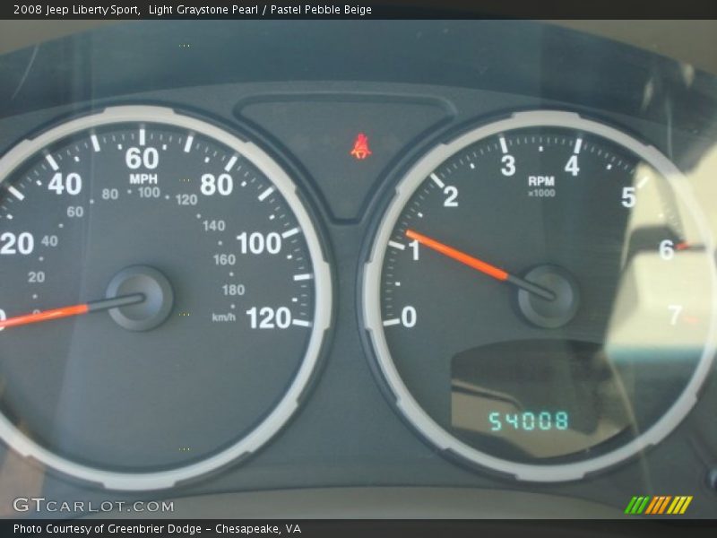 Light Graystone Pearl / Pastel Pebble Beige 2008 Jeep Liberty Sport