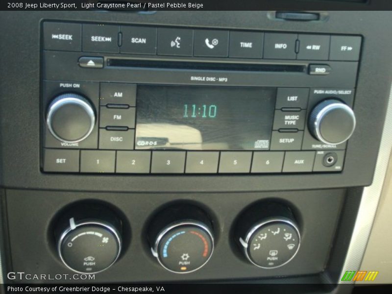 Light Graystone Pearl / Pastel Pebble Beige 2008 Jeep Liberty Sport