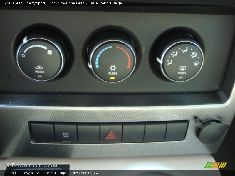 Light Graystone Pearl / Pastel Pebble Beige 2008 Jeep Liberty Sport