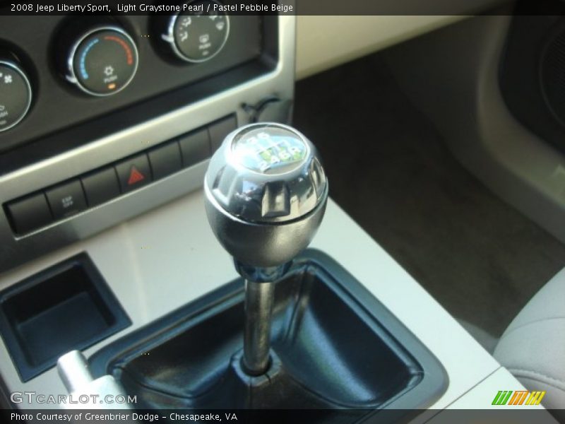 Light Graystone Pearl / Pastel Pebble Beige 2008 Jeep Liberty Sport