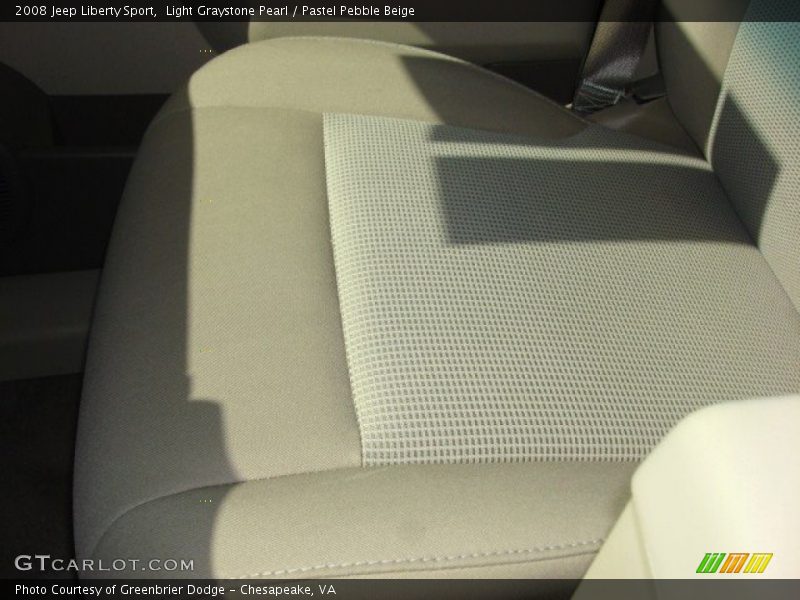 Light Graystone Pearl / Pastel Pebble Beige 2008 Jeep Liberty Sport