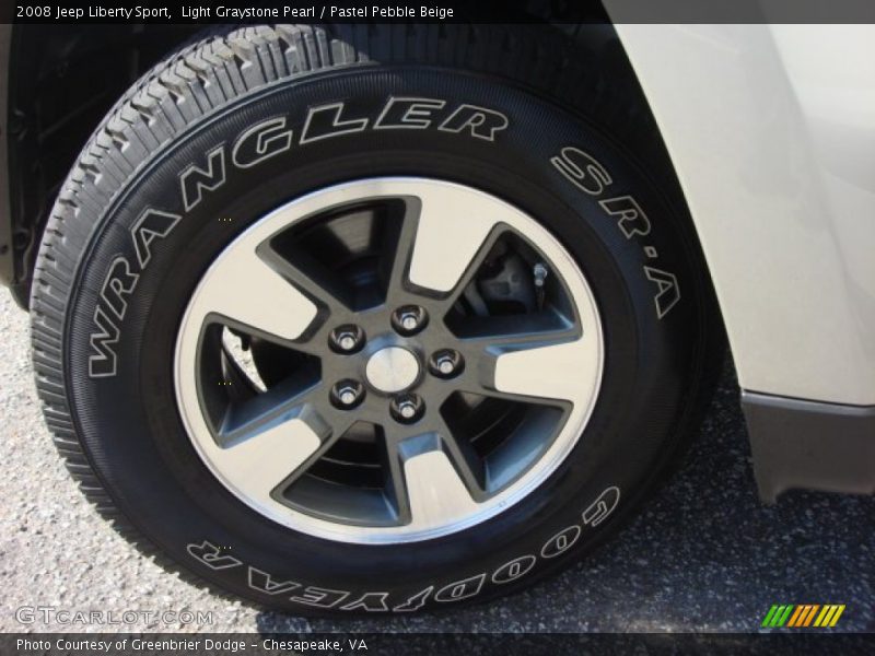 Light Graystone Pearl / Pastel Pebble Beige 2008 Jeep Liberty Sport