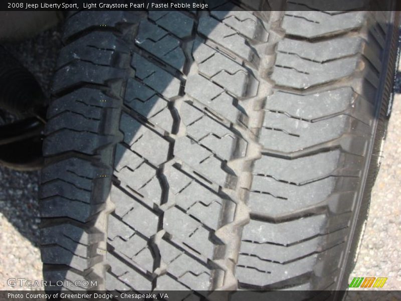 Light Graystone Pearl / Pastel Pebble Beige 2008 Jeep Liberty Sport