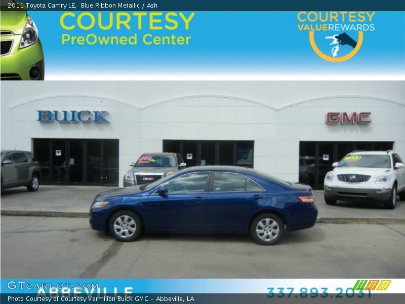 Blue Ribbon Metallic / Ash 2011 Toyota Camry LE