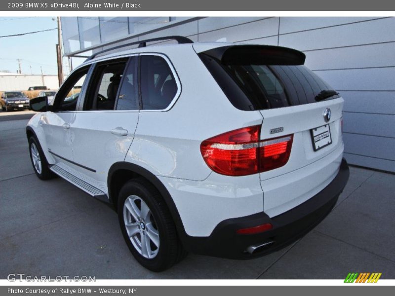 Alpine White / Black 2009 BMW X5 xDrive48i